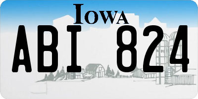 IA license plate ABI824