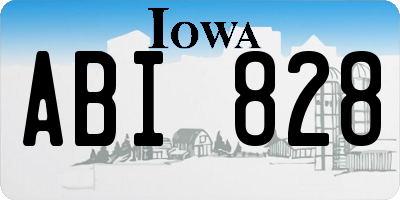 IA license plate ABI828