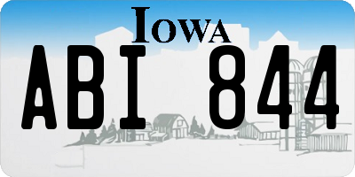 IA license plate ABI844