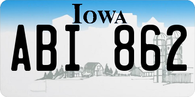 IA license plate ABI862