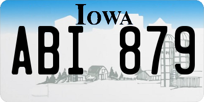 IA license plate ABI879