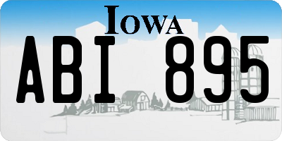 IA license plate ABI895