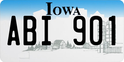 IA license plate ABI901