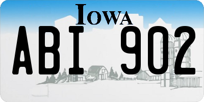 IA license plate ABI902