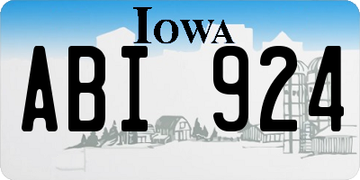 IA license plate ABI924