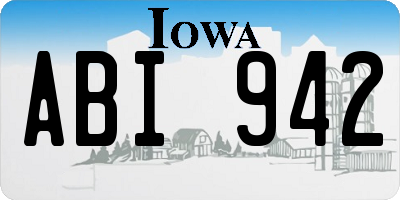 IA license plate ABI942