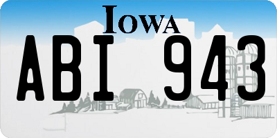 IA license plate ABI943