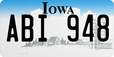 IA license plate ABI948