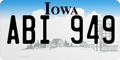 IA license plate ABI949