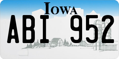 IA license plate ABI952