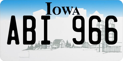 IA license plate ABI966
