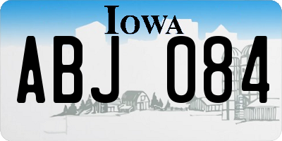 IA license plate ABJ084