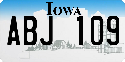 IA license plate ABJ109