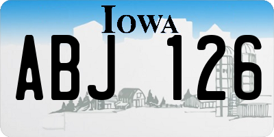 IA license plate ABJ126