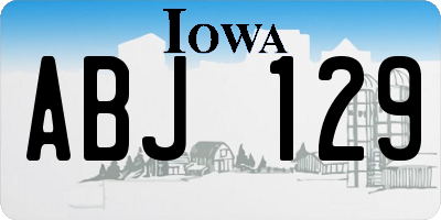 IA license plate ABJ129