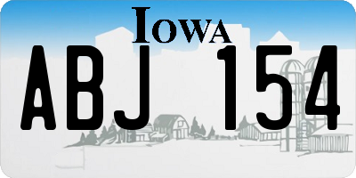 IA license plate ABJ154