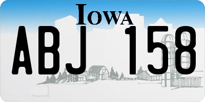 IA license plate ABJ158