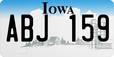 IA license plate ABJ159