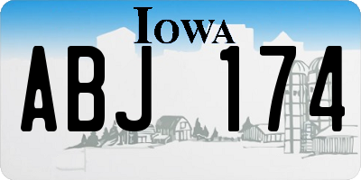 IA license plate ABJ174