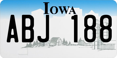 IA license plate ABJ188