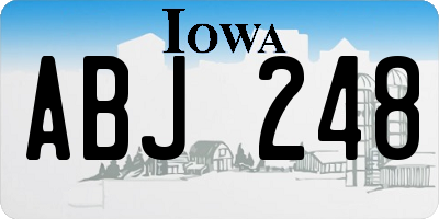 IA license plate ABJ248