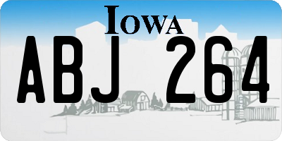 IA license plate ABJ264