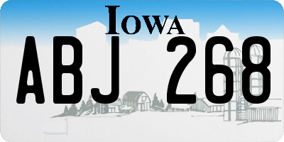 IA license plate ABJ268