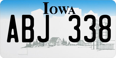 IA license plate ABJ338