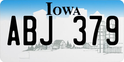 IA license plate ABJ379