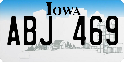 IA license plate ABJ469