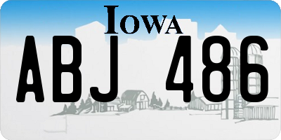 IA license plate ABJ486