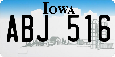 IA license plate ABJ516