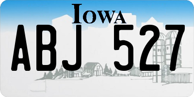 IA license plate ABJ527