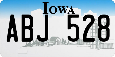 IA license plate ABJ528