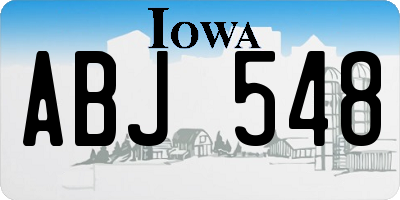 IA license plate ABJ548