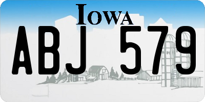 IA license plate ABJ579