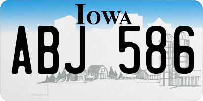 IA license plate ABJ586