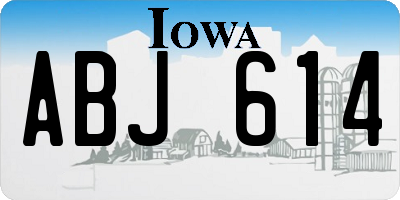 IA license plate ABJ614