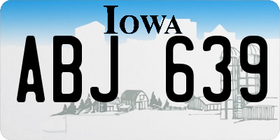 IA license plate ABJ639