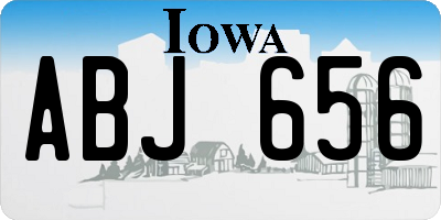 IA license plate ABJ656