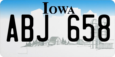 IA license plate ABJ658