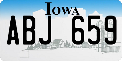 IA license plate ABJ659