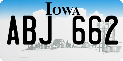 IA license plate ABJ662