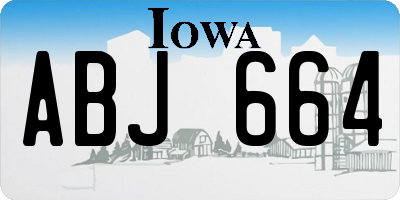 IA license plate ABJ664
