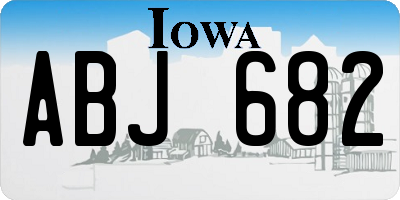 IA license plate ABJ682