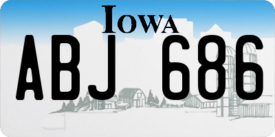 IA license plate ABJ686