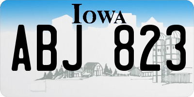 IA license plate ABJ823