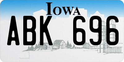 IA license plate ABK696