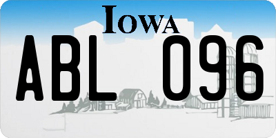 IA license plate ABL096