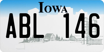 IA license plate ABL146